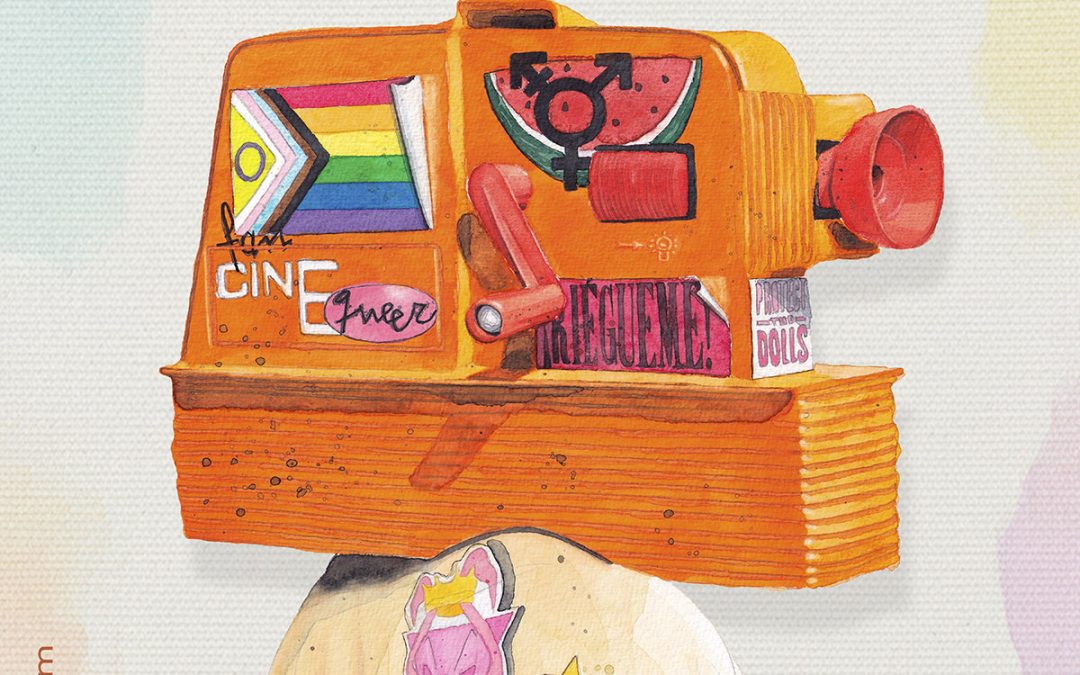 FanCineQueer presenta el cartel de su 28ª edición, una creación de Christ Oval que celebra el imaginario queer del cine