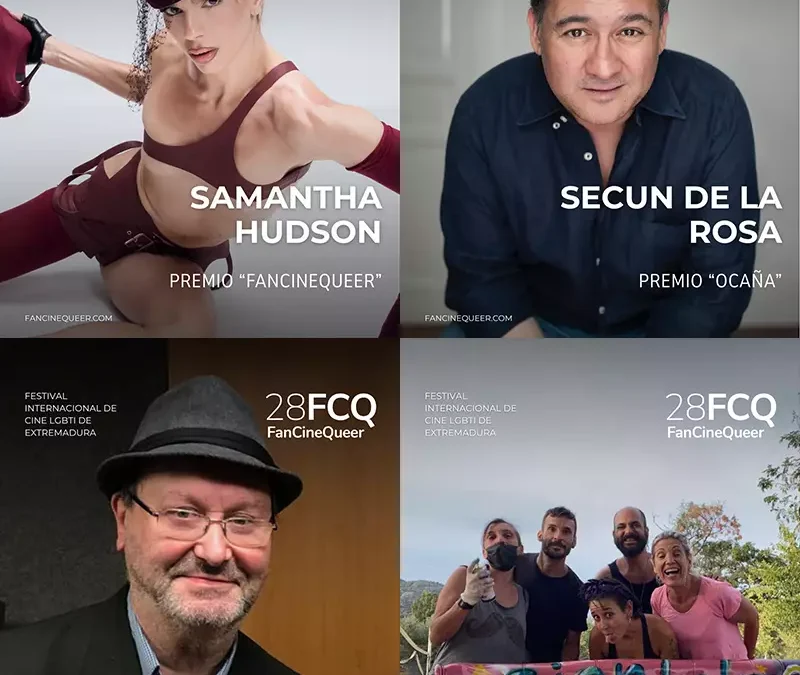 Samantha Hudson, Secun de la Rosa, Leonardo Dantés y el colectivo Veracuir, premiados de la 28ª edición de FanCineQueer